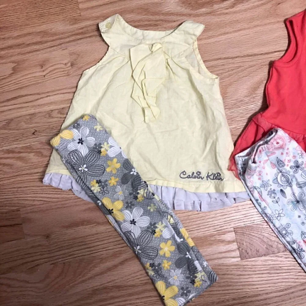 Calvin Klein Girls Outfit Bundle Linen 18 months